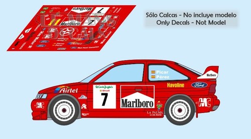 Decals ford escort wrc - decals, rallye