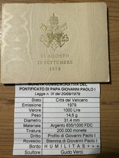 Vaticano - 1000 LIRE Argento
