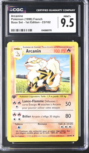 Cgc mint arcanine - cgc, 23/102