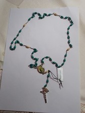 Rosario Corona Madonna Placcato Argento Nuovo