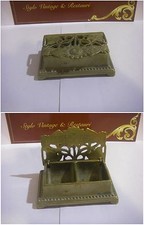 Porta minuterie da scrittoio in ottone brunito