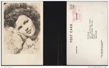 3500) SHIRLEY TEMPLE VIAGGIATA THE SELZNICK STUDIO AUTOGRAPH TO RELEASE ATTORE A