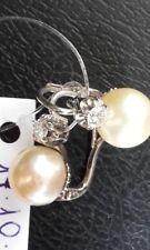 PAIO ORECCHINI IN ORO 750 CON BRILLANTI E PERLE COLTIVATE