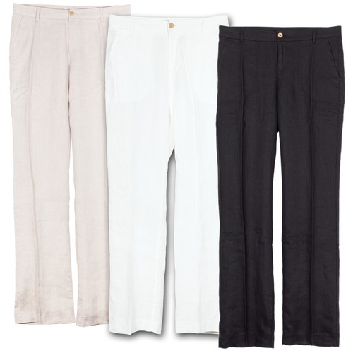 Mac nora pantaloni lino - nora,