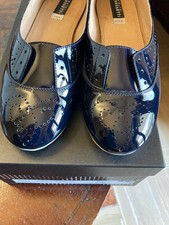 Ballerine vernice blu con