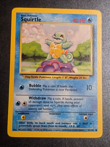 Squirtle 102 base set - base,