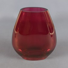 Vaso Vetro Rosso Rubino Design