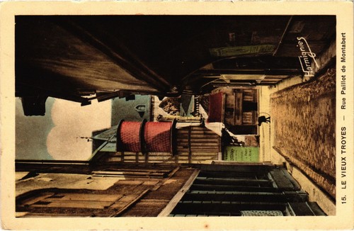 Cpa troyes rue paillot - troyes,