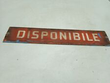 Insegna Smaltata Regie Ferrovie FS Treno Ferrovia Stazione placca targa smalto 