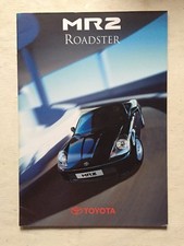 Depliant Toyota MR2 Roadster In Italiano Maggio 2000