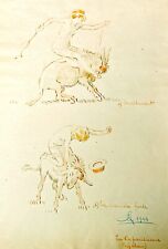 EROTICA sergio bizzozzero da La vie parisienne - Il risveglio 1920 MATITE