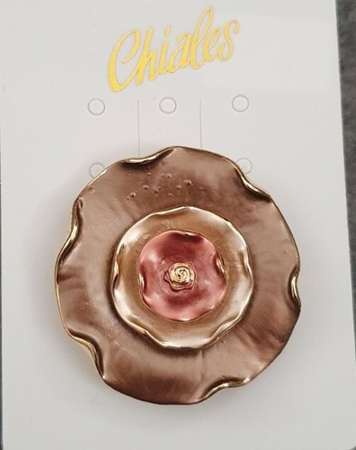 Spilla fiore metallo - fiore,