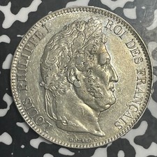 1842-W Francia lotto di 5