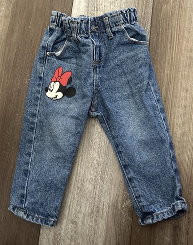 Jeans denim zara minnie mouse - jeans,