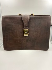 Valigetta vintage in ecopelle | Borsa da lavoro con manico superiore anni 90 ...