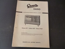 Manuale di servizio originale schema elettrico Graetz Fantasia 622 Cantilene 8622 Belcanto