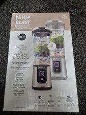 Ninja Confezione da 2 Frullatori Portatile Blast 530ml, Coperchio Antiperdite e Beccuccio Sorso, Cavi...