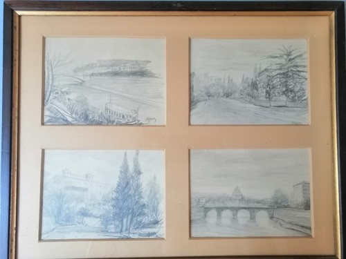 Quadro roma lungotevere ziveri - quadro,