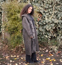 Cappotto pelle montone shearling donna montgomery vintage taglia 44/46