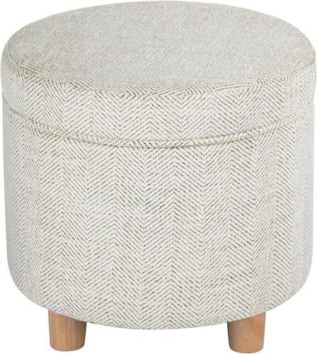 Pouf contenitore rotondo