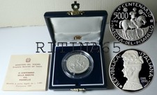 ITALIA 5000 LIRE ARGENTO 1995