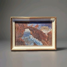 Pittura Olio Tela Paesaggio