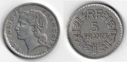 Francia franchi 1949 - francia, 5