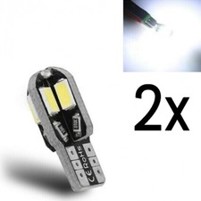 2 Lampade Canbus Lampadine LED T10 COB NO ERRORE BIANCO TARGA Posizione 12v W5W