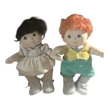 Lotto My Child Doll Mattel 1985 testa rossa ragazzo e ragazza panni e pannolini originali
