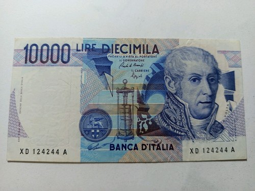 10000 lire alessandro volta - alessandro,