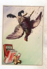 PUBBLICITARIA CARTUCCE SIPE E NC ANNI 40/50 ILLUSTRATORE A. RIGORINI