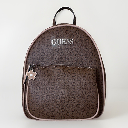 Zaino guess marrone logo - zaino,