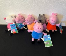 Peppa Pig 10" Plush Lot of 6