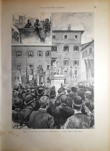 Stampa antica roma - roma, piazza