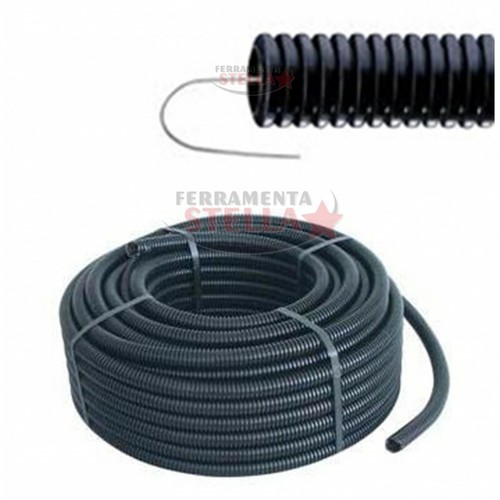 Tubo corrugato nero - mt, 25