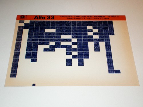Microfiche catalogo ricambi - catalogo,