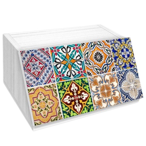 Lupia portapane legno bianco - portapane,