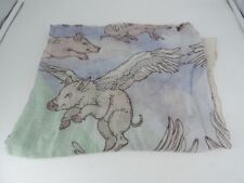 Silken Favours Silk Flying Pigs Scarf RRP £150 LN132 NN 15