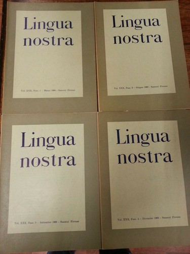 Rivista lingua nostra - rivista,