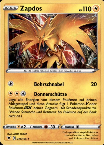 Pokemon 185 zapdos raro - pokemon,