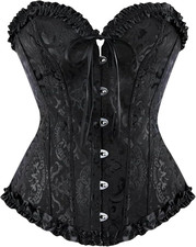 Corsetto Nero Donna Elegante
