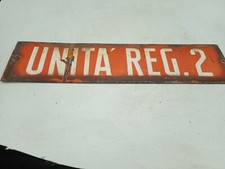 Insegna smaltata regie - insegna,