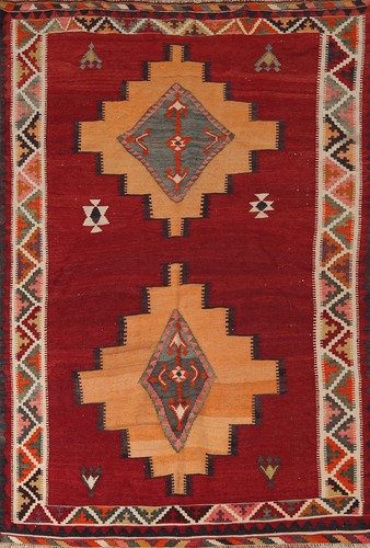 Tappeto kilim geometrico rosso - geometrico,