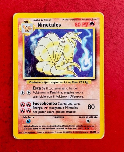 Lotto carte pokemon ninetales - pokemon,
