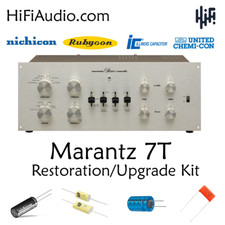 Marantz modello 7T preamplificatore condensatore restauro recap riparazione aggiornamento kit ricostruzione