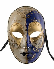 Maschera Venezia Costume Blu E