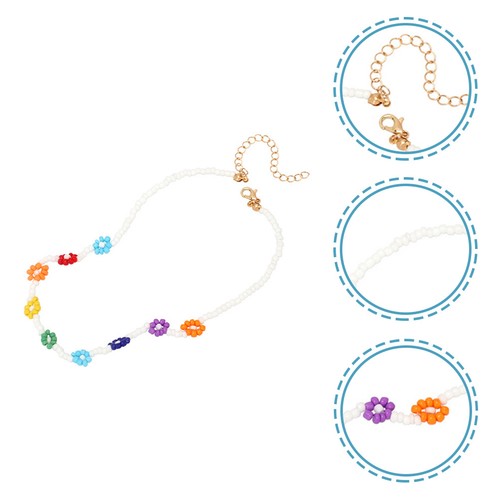 Collana perline colorata - collana,