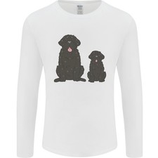 T-Shirt A Maniche Lunghe Con Cucciolo Di Terranova
