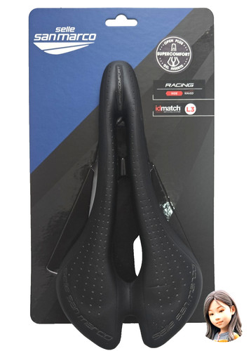Sella bici corsa larga - , selle