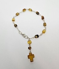 Bracciale con croce perle - con, e
